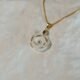 Handcrafted White Camellia Ceramic Necklace